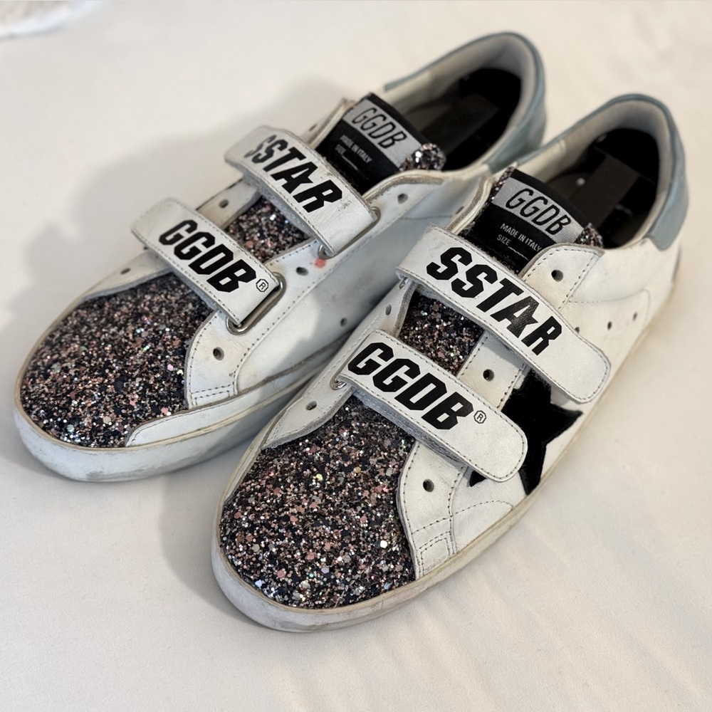 Golden Goose Glitter Old School Sneakers ✨